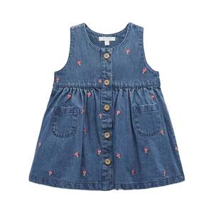 Dresses Skirts: Embroidered Pinnie - Toadstool Broderie | Purebaby
