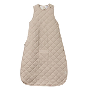 Onesies Sleepwear: QUILTED COTTON & MERINO DUVET SLEEPING BAG - Feather | Nature Baby