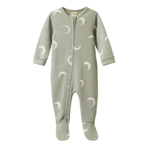DREAMLANDS SUIT WAFFLE - Crescent Print | Nature Baby