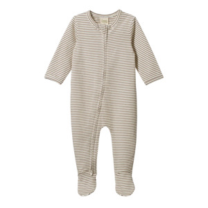 Onesies Sleepwear: DREAMLANDS SUIT - Mushroom Pinstripe | Nature Baby