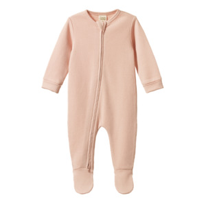 Onesies Sleepwear: DREAMLANDS SUIT WAFFLE - Rose Dust | Nature Baby