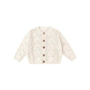 Knit Cardigan - Natural | Quincy Mae