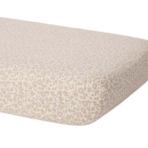 Quincy Mae: Woven Crib Sheet - Dahlia - Natural | Quincy Mae