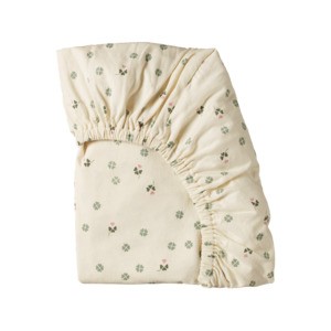 FITTED SHEET JERSEY - Lucky Print - Bassinet | Nature Baby