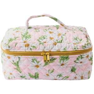 Kip Co: Sweet Daisy Quilted Cotton Toiletry Case | Kip & Co