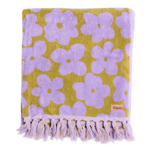 Big Flower Terry Bath Sheet | Kip & Co