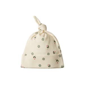 Hats Beanies 1: COTTON KNOTTED BEANIE - Lucky Print | Nature Baby
