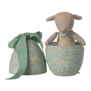 Play: Egg Small with Micro Lamb - Dusty Mint | Maileg