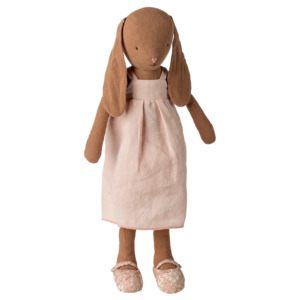 Bunny Size 3 - Chocolate Brown Dress and Shoes | Maileg