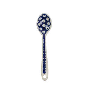 Care 1: Teaspoon - Blue/White Spot | Polish Ceramics