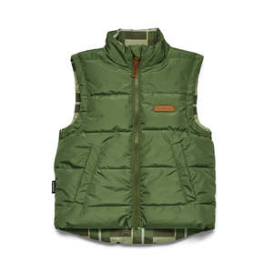 Reversible Eco-Vest - Field Plaid | Crywolf