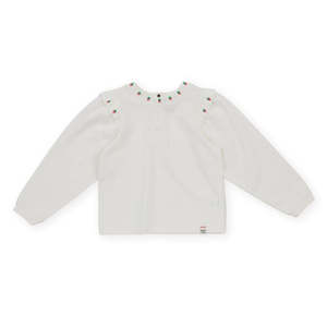 Tops: MINI STRAWBERRY LONG SLEEVE TOP | Goldie + Ace
