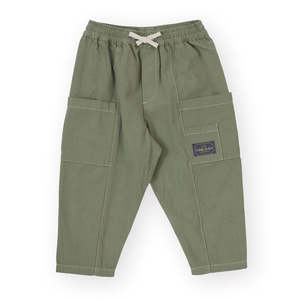 Bottoms: CARPENTER UTILITY KIT POCKET PANT SAGE | Goldie + Ace