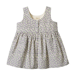 AMELIA PINAFORE - Briarwood Heron Print | Nature Baby