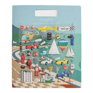 Reusable Sticker Set - Race Cars | Mushie