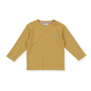 ESSENTIAL STRIPE RIB TOP YELLOW | Goldie + Ace