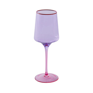 Lilac Colour Block Vino Glass 2P Set | Kip & Co