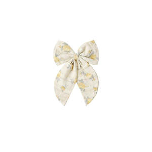 Products: Oversized Bow || Lemon Ditsy Flower - Natural | Rylee + Cru