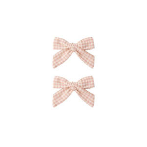 Products: Bows - Set Of 2 || Petal Gingham - Petal | Rylee + Cru
