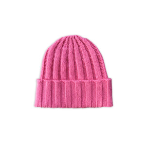 Products: Merino Blend Rib Knit Beanie - Raspberry | Grown