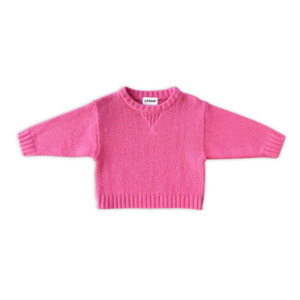 Products: Merino Blend Knit Pullover - Raspberry | Grown