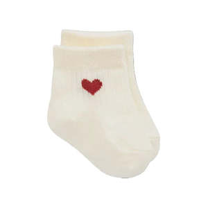 Jamie Kay: Bellamy Sock - Bellamy Heart Urban Red | Jamie Kay