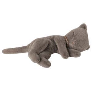 Sleeping Kitten Plush Small - Grey | Maileg