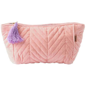 Sherbet Velvet Toiletry Bag | Kip & Co