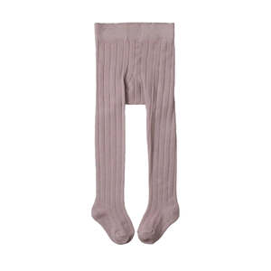 Tights Socks: ORGANIC COTTON TIGHTS - Lilac | Nature Baby
