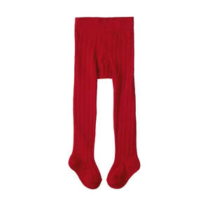 Tights Socks: ORGANIC COTTON TIGHTS - Raspberry Red | Nature Baby