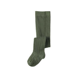 Tights Socks: ORGANIC COTTON TIGHTS - Thyme | Nature Baby