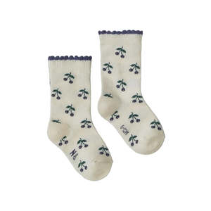 Tights Socks: ORGANIC COTTON SOCKS - Winter Berries | Nature Baby