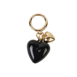 Wear: Keychain Heart - Black  | Stella + Gemma
