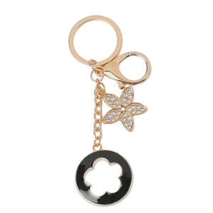Keychain Flower Disc - Gold | Stella + Gemma