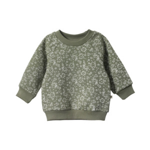 EMERSON SWEATER - Bloomsbury Nettle Print | Nature Baby