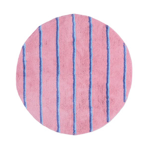 Kip Co: Blushing Stripe Round Bath Mat | Kip & Co