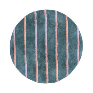 Kip Co: Wakame Crush Stripe Round Bath Mat | Kip & Co