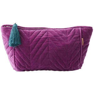 Kip Co: Wild Grape Velvet Toiletry Bag | Kip & Co