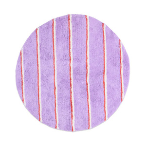 Kip Co: Lavender Field Stripe Round Bath Mat | Kip & Co
