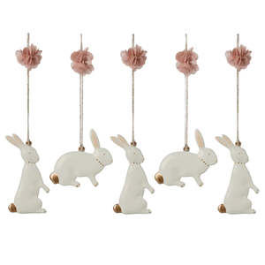 Metal Ornaments - Easter Bunny - 5pcs | Maileg