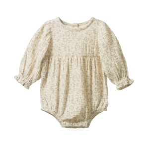 WILLOW BODYSUIT MUSLIN - Bloomsbury Print | Nature Baby