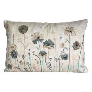Bedtime: Wildflowers Embroidered Cushion 35x50cm | Linens & More
