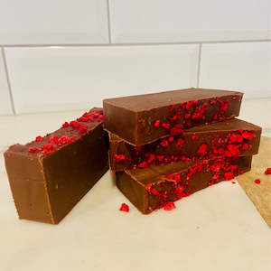 Valentines Day 2022: Raspberry Dark Chocolate Fudge