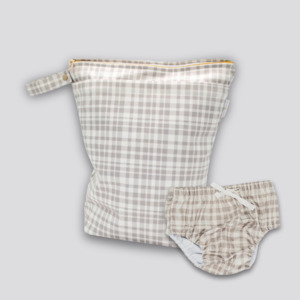 Luxe Wet Bag + Swim Nappy Set - All Plaid Out