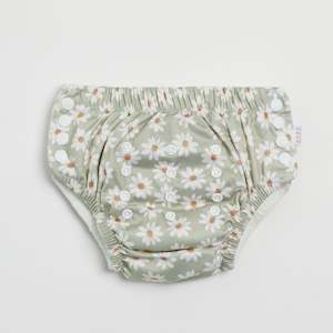 Premium Reusable Training Pants - Wild Daisy Sea Mist Green