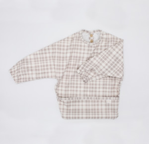 Sleeved Bibs: Sleeved Bib - All Plaid Out