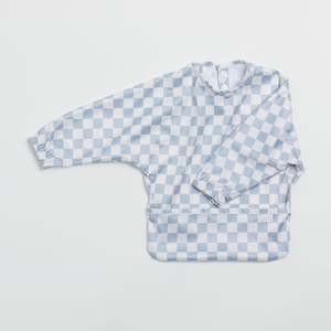 Sleeved Bibs: Sleeved Bib - So Checked Out