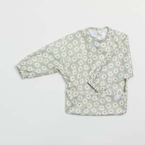 Sleeved Bib - Wild Daisy Sea Mist Green