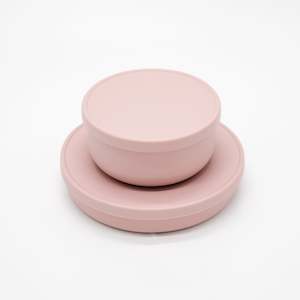Silicone Bowl with Lid - Primrose