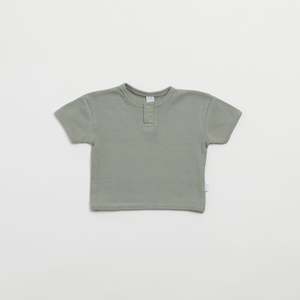 Organic Basics 1: Organic Ribbed Tee - Pistachio